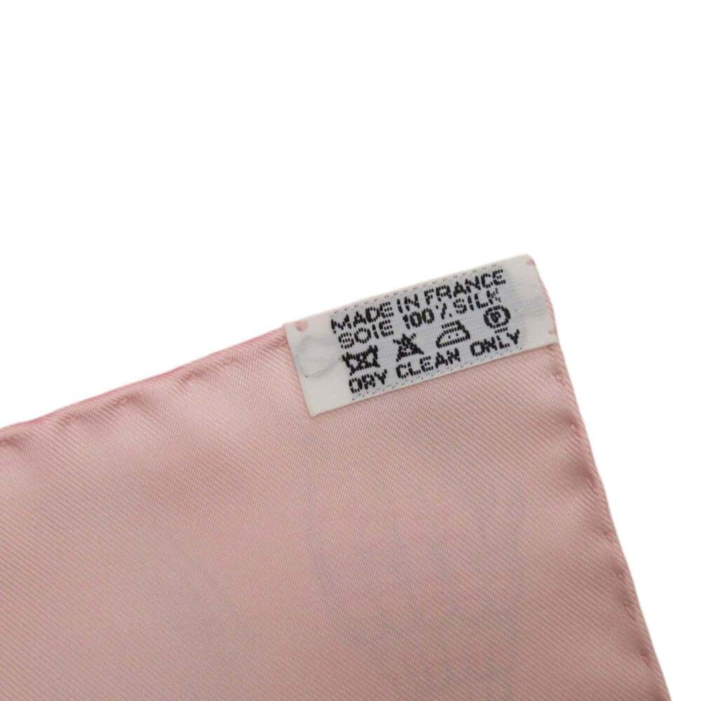 HERMES Pink Silk Scarf - Picture 4 of 6